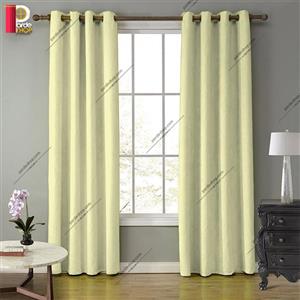 پرده پانچی هازان (کتان) رنگ شیری ارتفاع 260 سانتی متر