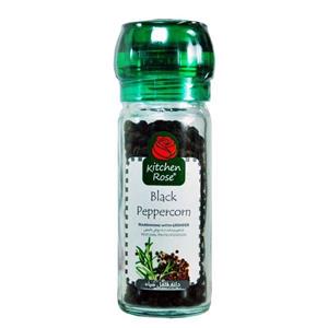 ادویه فلفل سیاه دان سرخود اسیاب کیچن رز kitchen rose Kitchen Rose Black Peppercorn 40 gr 