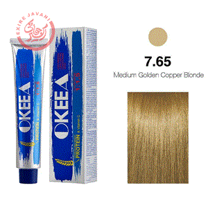 رنگ مو اکیا شماره 7.65 (Medium Golden Copper Blonde) 100 میل