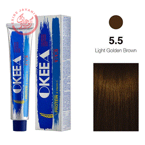 رنگ مو اکیا شماره 5.5 (Light Golden Brown) 100 میل