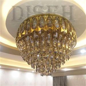 لوستر استیل آینه سایز 65 سانتیمتر