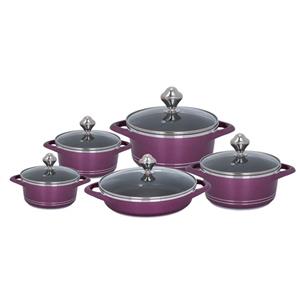 سرویس قابلمه 10 پارچه ام جی اس مدل Italy B MGS Italy B Cookware Set 10 Pcs