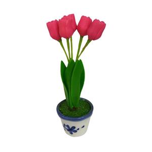 گلدان به همراه گل مصنوعی کد 94027 