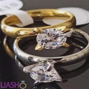 حلقه نگین دار نقره ای