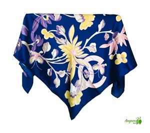 روسری ابریشم گلدار 1060