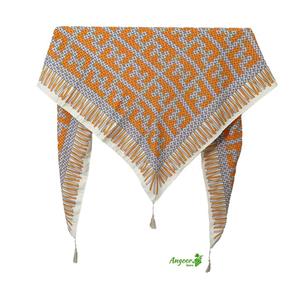 روسری نخی سیا اسکارف طرح فندی کد 1129 