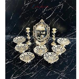 هفت سین شیک از جنس برنز، مدل گل رز بسیار زیبا با طراحی خاص