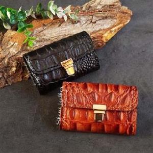 جاکارتی آکاردئونی دستدوز چرم طبیعی گاوی