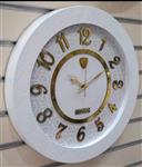 ساعت دیواری رومانسون مدل 206 رنگ سفید عدد طلا