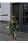 دامن ست کت کوچک بافته شده کوتاه پیله دار سبز مدل) زنانه برند Rimanere Giovani کد 1708760783