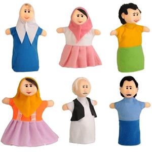 عروسک نمایشی شادی رویان مدل خانواده کد 3 مجموعه 6 عددی