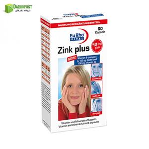 کپسول زینک پلاس 10 میلی گرم یورو ویتال | Eurho Vital Zink Plus 10 mgr Capsule