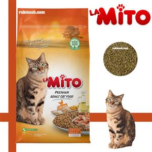 غذای خشک گربه بالغ طعم مرغ پریمیوم میتو  حجم 250 گرم