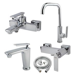 ست شیرآلات کسری مدل آمازون مجموعه 5 عددی کروم