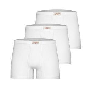 شورت مردانه پنبینه مدل پادار کلاسیک بسته 3 عددی رنگ سفید