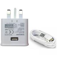 آداپتور شارژر ۳پین با پورت Type C Samsung EP-T1510 15W PD پک سفید Orginal