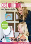 دانلود کتاب Get quilting with Angela & Cloe: 14 projects for kids to sew – با Angela & Cloe لحاف...