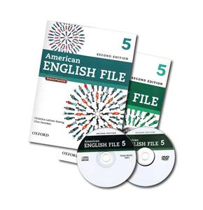 American English File 5 2nd SB WB 2CD DVD کتاب زبان 