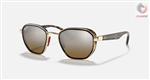 عینک آفتابی اسپرت ریبن ایتالیا Ray-Ban RB3674M SCUDERIA FERRARI COLLECTION FRAME Polished Gold LENSES Brown 