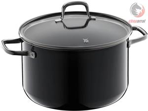 قابلمه 24 سانت درب شیشه ای 6.4 لیتری وی ام اف آلمان WMF FUSIONTEC ESSENTIAL KOCHTOPF MIT DECKEL, 24 CM, 6,4l BLACK