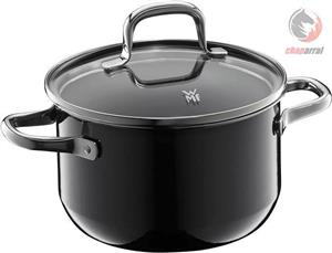 قابلمه 16 سانت وی ام اف آلمان WMF FUSIONTEC ESSENTIAL KOCHTOPF MIT DECKEL, 16 CM, BLACK