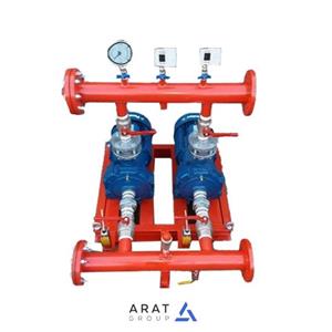 بوستر پمپ آتش نشانی دور ثابت 2 خط با پمپ آبارا مدل CDA 1000