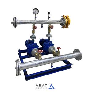 بوستر پمپ آبرسانی دور متغیر 2 خط با پمپ آبارا مدل CDA400TL