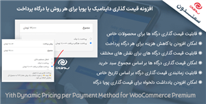 افزونه  گذاری هر درگاه پرداخت | yith dynamic pricing per payment method