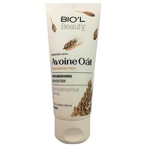 کرم تیوپی مغذی پوست جو دوسر و روغن ماکادمیا 60 میل بیول Biol Avoine Oat Hand And Face Cream 60ml