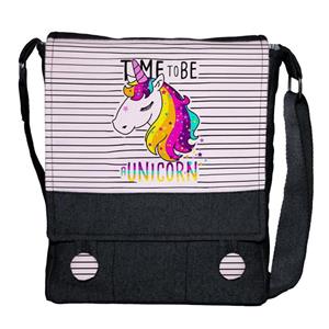 کیف رودوشی دخترانه چی چاپ مدل unicorn