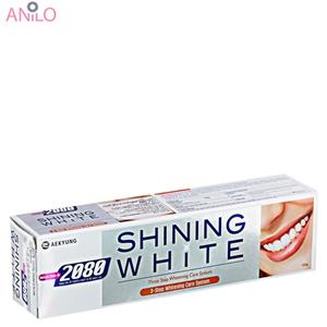 خمیردندان سفید کننده و براق کننده دندان SHINING WHITE 2080 حجم 120 میلی لیتر 