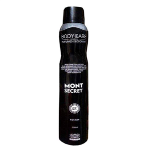 اسپری مردانه بادی کر مونت سکرت Mont Secret 200ml 