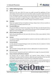 دانلود کتاب Electrical Circuit Analysis (3130906) Darshan Unit-1,5 – آنالیز مدار الکتریکی (3130906) واحد دارشان-1،5