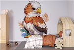 پوستر دیواری حیوانات اتاق کودک و نوزاد طرح نقاشی عقاب
