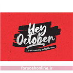 دانلود فونت انگلیسی  Hey October