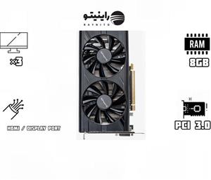 کارت گرافیک سافایر Sapphire PULSE Rx 580 Dual OC 8G GDDR5 استوک