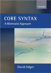 Core Syntax A Minimalist Approach کتاب