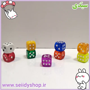تاس رنگی سایز بزرگ کد p-43