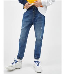 شلوار جین جاگر آبی روشن مردانه برشکا