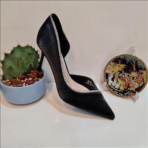 کفش مجلسی زنانه مدل پوست ماری بغل باز کد 34