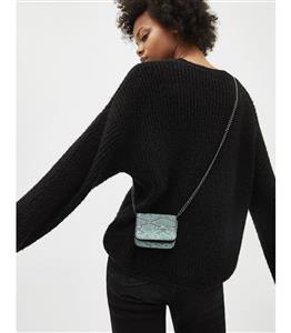 کیف دوشی بند زنجیری سبز زنانه برشکا