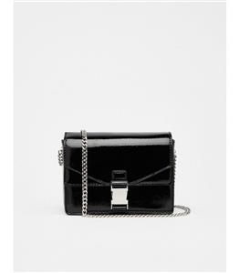 کیف دوشی مشکی بند زنجیری زنانه برشکا