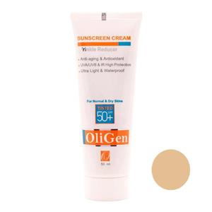 کرم ضد آفتاب با اثر کاهنده چروکSPF50 رنگی برای پوست خشک الی ژن 50 میلی لیتر