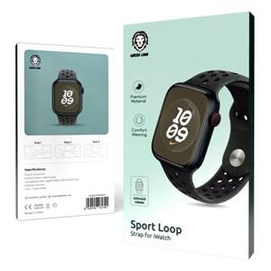 لوازم جانبی ساعت هوشمند بند سیلیکونی اپل واچ گرین لاین 42/45/49 میلی متر Sport Loop