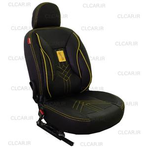 روکش صندلی پراید 131 طرح سناتور زرد تمام چرم (سفارشی) کد...