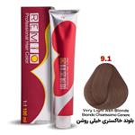 رنگ مو رمیو شماره 9/1 حجم 100 میلی لیتر رنگ بلوند خاکستری خیلی روشن