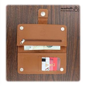 کیف پول چرم طبیعی دست ساز دلبر