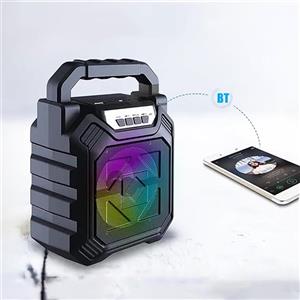 اسپیکر قابل حمل مدل HL-668W بلوتوثی و رقص نور – مشکی