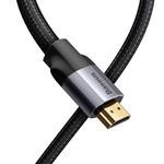 کابل HDMI باسئوس مدل CAKSX-D0G طول 3 متر Baseus Enjoyment Series 4KHD Male To 4KHD Male Adapter Cable 3m Dark gray
