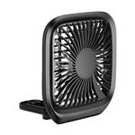 پنکه گیره‌ای باسئوس مدل Baseus Foldable Vehicle-mounted Backseat Fan Black